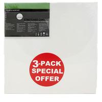 Daler Rowney Simply Canvas Pack of 3 - 60 x 60cm / 24 x 24\