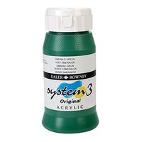 Daler Rowney Education System 3 Acrylic Colour Emerald Paint (500ml)