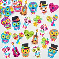 Day of the Dead Foam Stickers (Pack of 105)