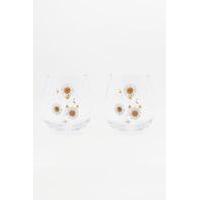 Daisy Print Glass Set, ASSORTED