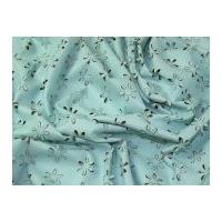 daisy flower cut out soft faux leather dress fabric aqua