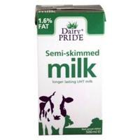 dairy pride 500ml uht semi skimmed milk pack of 12 cartons 2017 mailer