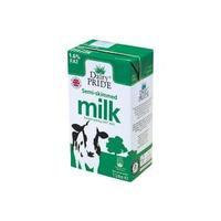 Dairy Pride Semi Skimmed Longlife UHT Milk 1 Litre Pack of 12 2017