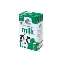 dairy pride semi skimmed longlife uht milk 1 litre pack of 12 2017