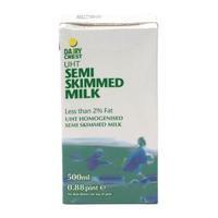 dairycrest uht semi skimmed milk 500ml pack of 12 a06003