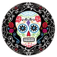 Day of the Dead Paper Party Plates