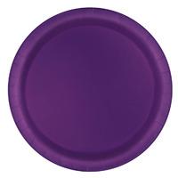 Dark Purple Big Value 6 3/4in Paper Party Plates