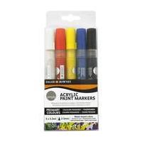 Daler Rowney Primary Colours Simply Acrylic Paint Markers 5 Pack