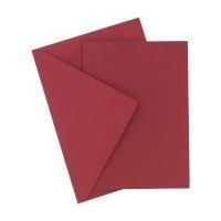 Dark Red A6 Cards and Envelopes 5 Pack