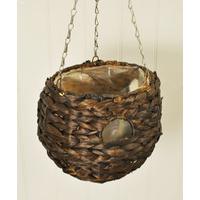 dark hyacinth ball hanging basket with holes 23cm by smart garden