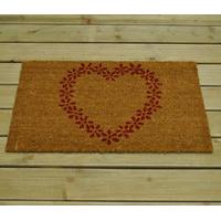 Daisy Love Heart Coir Doormat by Gardman