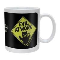 David And Goliath Evil At Work Ceramic Mug