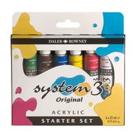 daler rowney system 3 original acrylic starter set 22ml