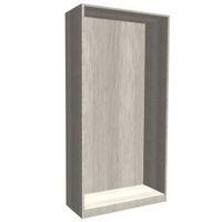 Darwin Modular Matt Grey Oak Effect Tall Wardrobe Cabinet (H)2356mm (W)1000mm