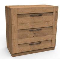 darwin oak effect 3 drawer chest h7870mm w800mm