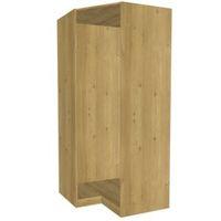 darwin modular oak effect corner wardrobe cabinet h2356mm w998mm