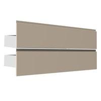 darwin modular cream external drawers with integrated handle w 1000mm  ...