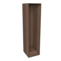 darwin modular walnut effect wardrobe cabinet h2004mm w500mm