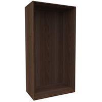 darwin modular walnut effect wardrobe cabinet h2004mm w1000mm