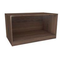 darwin modular walnut effect bedside cabinet h546mm w1000mm