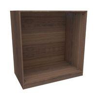 darwin modular walnut effect chest cabinet h1026mm w1000mm