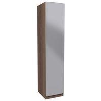 Darwin Handpicked Walnut Effect & Mirror Tall Single Wardrobe