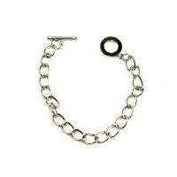 darice chain bracelet with toggle jewellery findings silver nickel