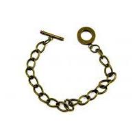 darice chain bracelet with toggle jewellery findings antique brass