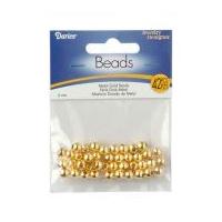 Darice Round Metal Spacer Beads Gold