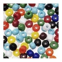 Darice Giant 1/2lb Bag Glass E Beads Multicoloured