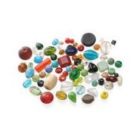 Darice Giant 1lb Bag Assorted Shape Glass Beads Multicoloured