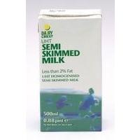 Dairycrest UHT Semi-Skimmed Milk 500ml Pack of 12 A06003