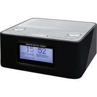 dab radio alarm clock soundmaster ur170sw dab fm black silver