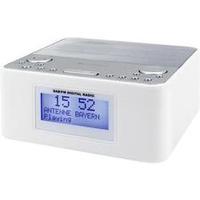 DAB+ Radio alarm clock SoundMaster UR170WE DAB+, FM White, Silver