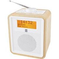 dab radio alarm clock dual dab cr 27 dab fm wood