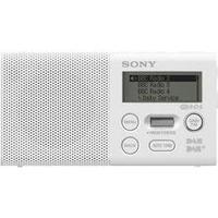 DAB+ Pocket radio Sony XDR-P1DBP DAB+, FM Battery charger, rechargeable White