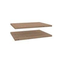 Darwin Modular Oak Effect Matt Shelves (D)374mm Pack of 2