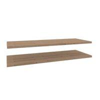 Darwin Modular Oak Effect Matt Shelves (D)374mm Pack of 2