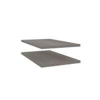 darwin grey oak effect corner shelves l272mm pack of 2