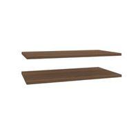 Darwin Modular Walnut Effect Shelves (L)750mm (D)18mm Pack of 2