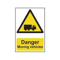 Danger Moving Vehicles - PVC 400 x 600mm