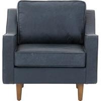 dallas armchair charm midnight premium leather