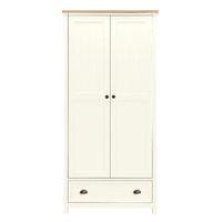 dawson country double wardrobe white