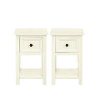 Dawson White Compact Bedside Pair