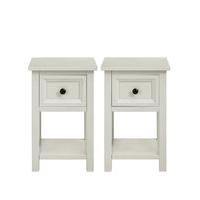 Dawson Grey Compact Bedside Pair