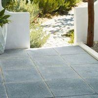 dark grey textured single paving slab l600mm w600mm