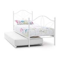 Daisy Metal Guest Bed White Gloss