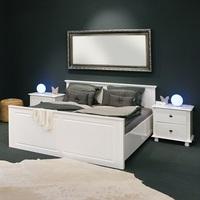 Danzig Modern Wooden Bed In White