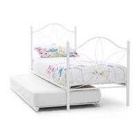 Daisy Metal Guest Bed White Gloss