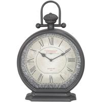 Dark Grey Vintage Mantle Clock